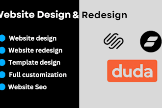 do showit duda squarespace website design dropshipping store with hot products