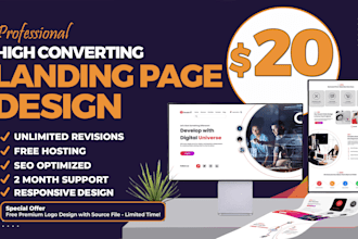 design wordpress responsive landing page