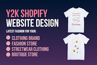 design your shopify y2k website, y2k shopify store