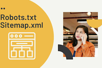 fix and optimize robots txt, XML sitemap for your website