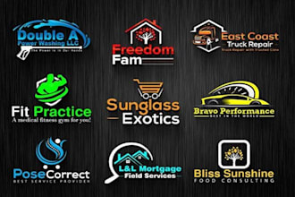 do highly modern and minimal business logo design, website design, redesign