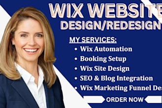 build wix marketing funnel design wix site design wix automation wix sales page