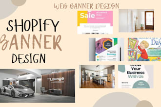 design eye catching shopify banner, logo, eccomerce banner