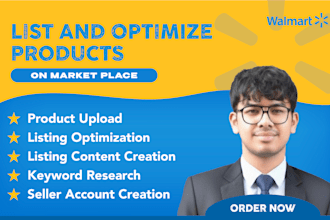 list and optimize products on walmart marketplace