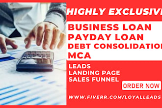 generate business loan leads mca financial advisor mortgage payday loan leads