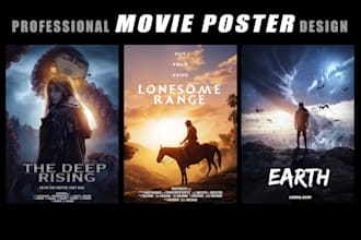 design a professional movie poster for you