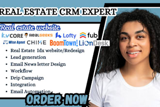 setup lofty CRM website boldtrail kvcore chime follow up boss wise agent idx