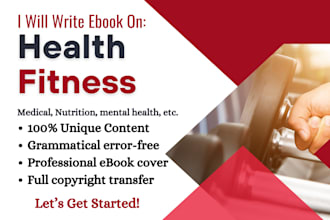 ghostwrite best book and ebook on health, fitness, and medical topics