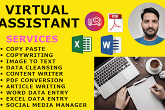 be your virtual assistant copywriting, content writer, and data entry specialist