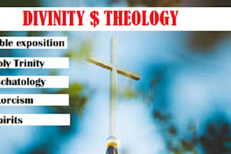 do divinity, and theology tasks
