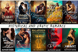 do professional romance book cover design