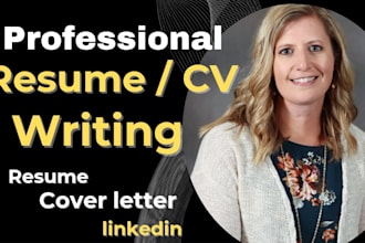 provide professional resume writing, cover letter, linkedin optimization