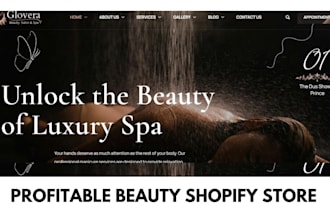 develop profitable beauty shopify store skincare anti aging dropshipping website