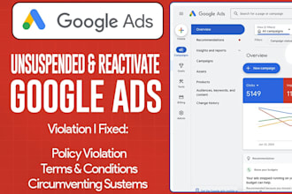 fix google ads suspension and circumventing system policy suspension