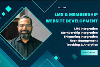 build lms website, membership website