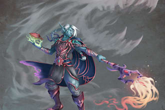 draw dnd art and dnd character art for you