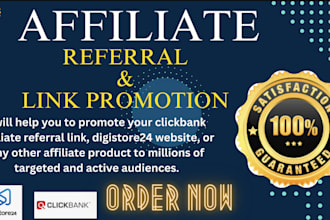 do clickbank affiliate link promotion, referral link promotion and marketing