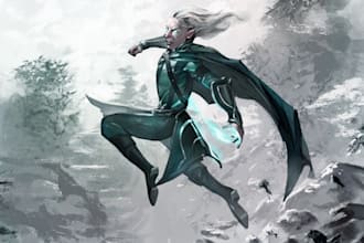 do dnd character art and character concept art