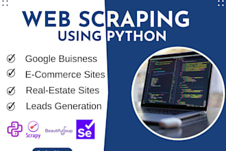 develop web scraper script in python,php,data scraper,web crawler,web automation