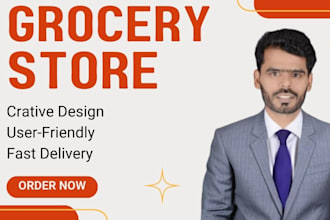 design a stunning grocery store website with  wordpress