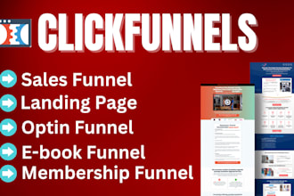 setup high converting clickfunnels landing page clickfunnels sales funnel