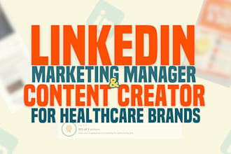 be your linkedin marketing manager and health content creator
