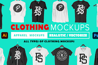 do tshirt design mock up , realistic fashion clothing mockup