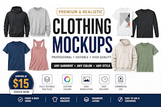 create realistic clothing mockups