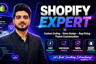 be your shopify developer and coder for custom coding bug and liquid error fixes