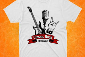do typography or bulk concert music t shirt design for you