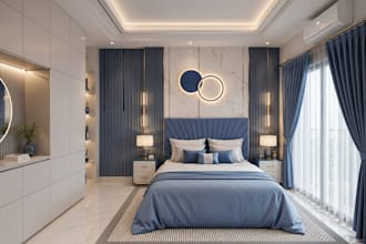 create interior design and realistic 3d interior rendering