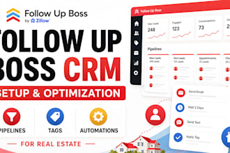 setup and optimize follow up boss CRM for real estate success