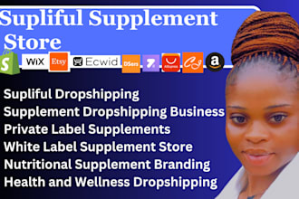 set up your supliful supplement dropshipping store label design for maximum sale