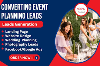 generate high quality wedding and event planning leads photography leads