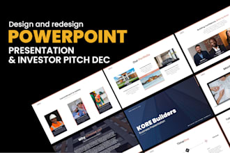 redesign your powerpoint presentation and pitch deck