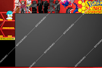 design pokemon layouts or overlays for streaming or recordings