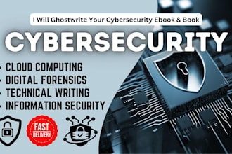 research and ghostwrite 50k word packed cybersecurity, digital forensics ebook