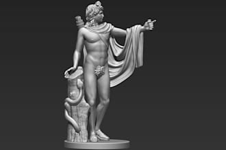 be your 3d modeler, cut and key 3dsculptor, stl file for print, zbrush, 3dstatue
