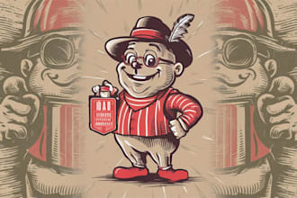 create awesome linocut illustration for your brand