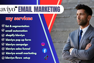 setup advanced klaviyo email marketing flows , email campaign shopify marketing
