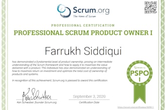 be your product owner, scrum master and business analyst