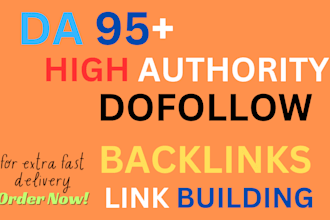 white hat high da90 authority USA dofollow SEO backlinks service link building