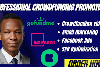 promote kickstarter gofundme indiegogo fundraising crowdfunding campaign