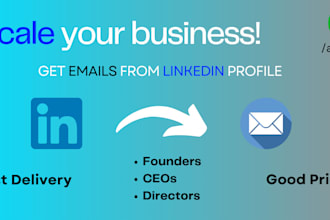 get leads and emails from linkedin