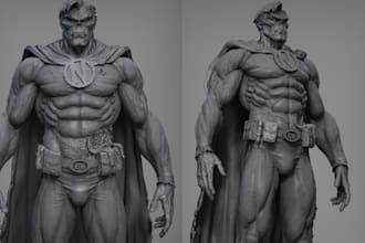 sculpt 3d model, statue, miniature, action figure, toy,character for 3d printing