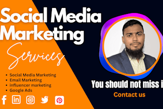 grow your facebook page, instagram, twitter ail social media marketing set up