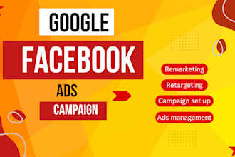 create google display ads, facebook retargeting ads campaign