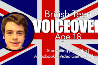 record a male teen northern british voice over