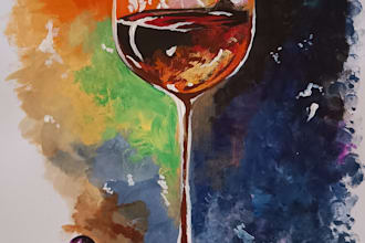 create detailed realistic artwork in acrylic