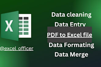 convert PDF data into excel files